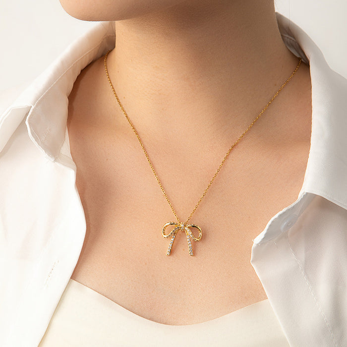 Wholesale choker necklace Sweet Bow Necklace