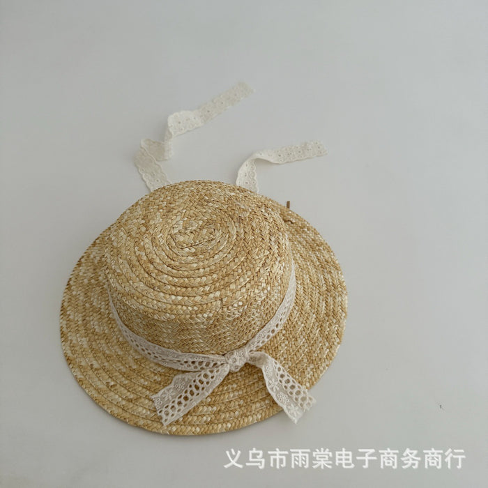 Wholesale Children's Straw Hat Sunscreen Hat Summer Beach Hat Baby Vacation