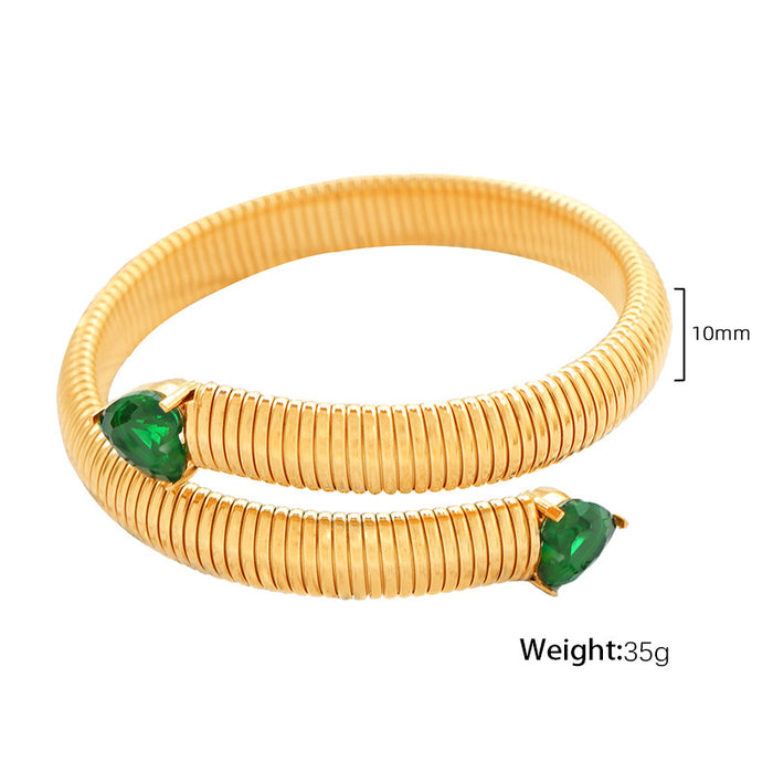 Wholesale Small niche design titanium steel bracelet, fashionable and exaggerated, personalized and high-end