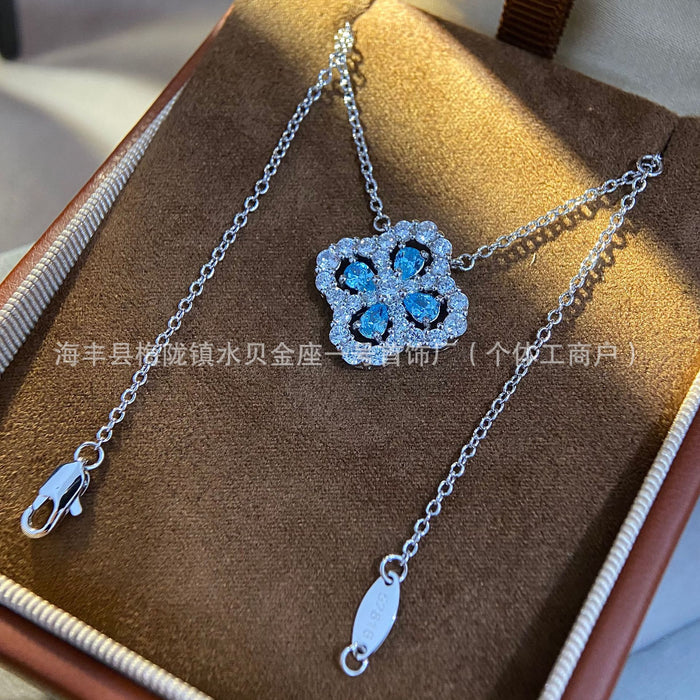 Wholesale Light luxury high-end handmade diamond studded classic collarbone necklace