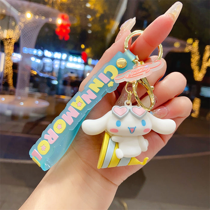 Wholesale Creative and cute cartoon car keychain backpack decoration