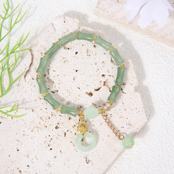 Wholesale Bamboo bracelet high bracelet peace buckle jade gourd bracelet jewelry