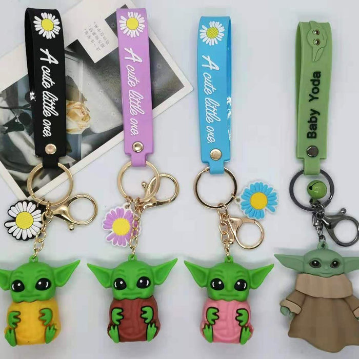 Wholesale Animation Cartoon alien Baby Doll Keychain Pendant Bag Gift