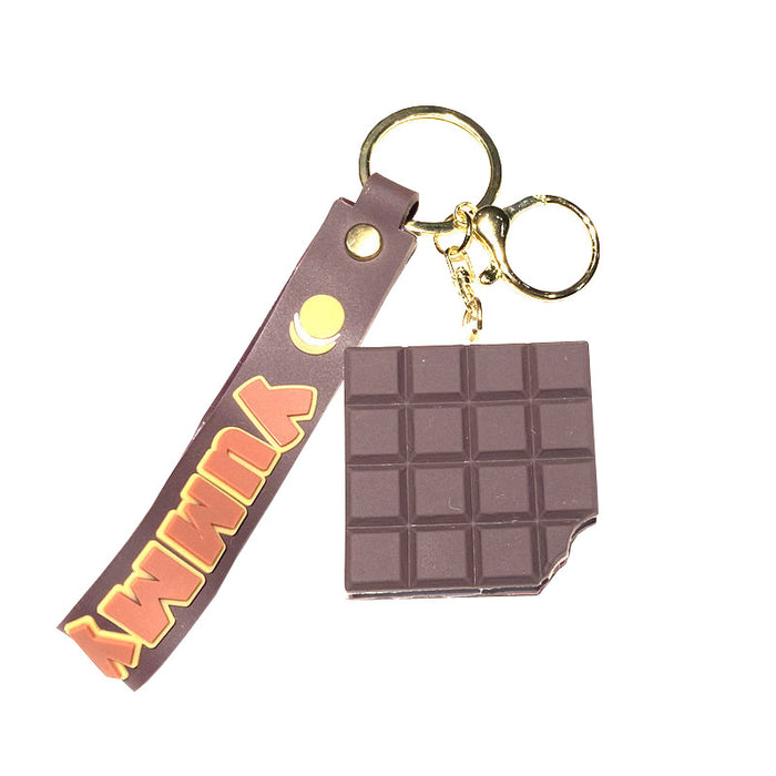 Wholesale Biscuit keychain school bag pendant cute creative couple bag pendant