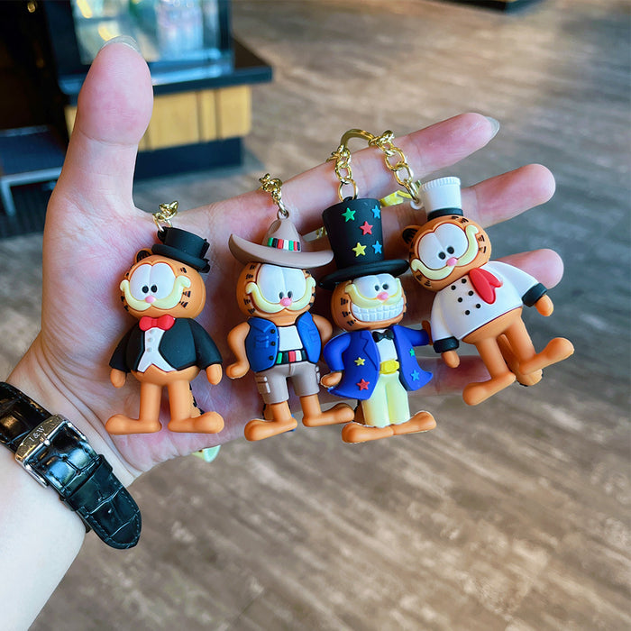 Wholesale Cartoon Cowboy Keychain Cross-Dressing Doll Couple Bag Pendant Boutique Student School Bag Pendant