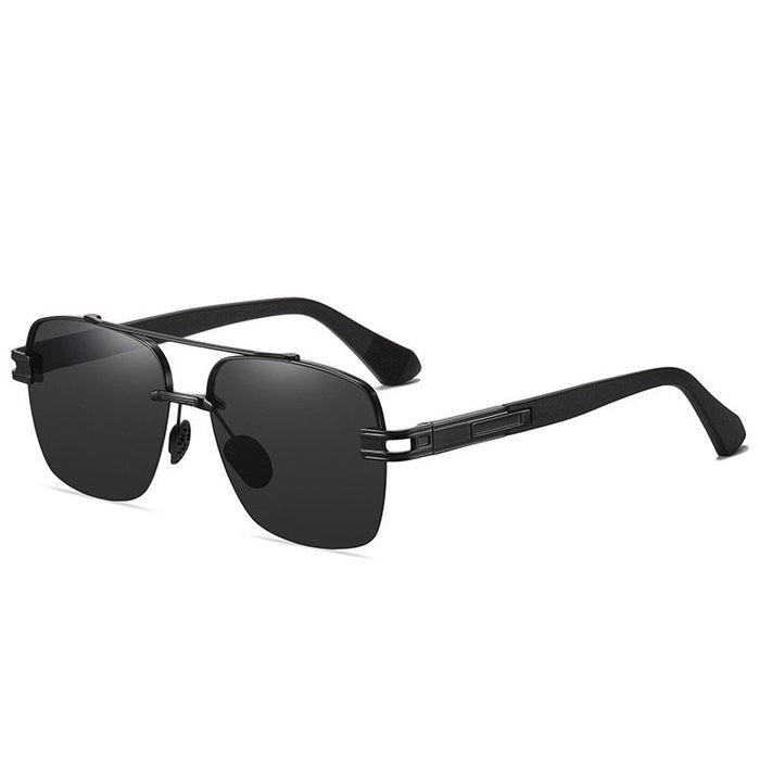 Wholesale Men's polarized sunglasses with stylish large frame, designed for driving and fishing, with a high-end feel