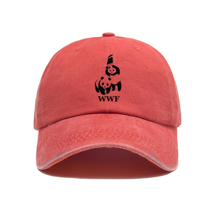 Wholesale Printed baseball cap for outdoor leisure, sun shading, washed retro trend, duckbill cap