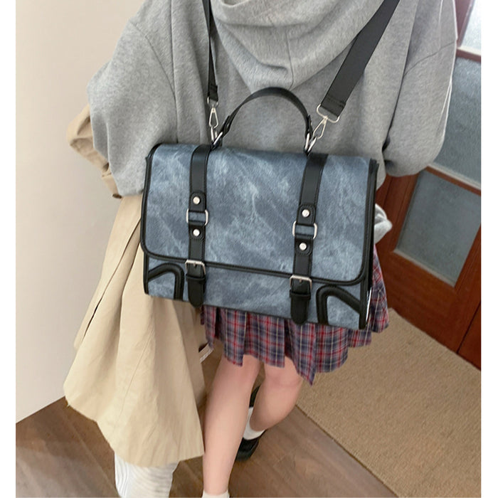 Wholesale Retro backpack, fashionable college style, versatile, large capacity shoulder bag