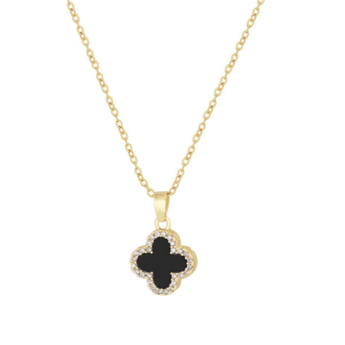 Wholesale Four leaf clover fashionable temperament necklace, light luxury, niche collarbone