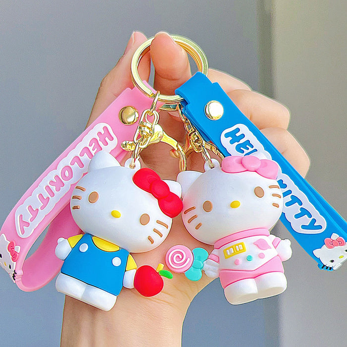 Wholesale Cute cartoon cat keychain