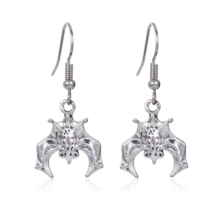 Wholesale 3pcs Halloween Series Skull Pumpkin Zinc Alloy Diamond Earrings JDC-ES-BinL010