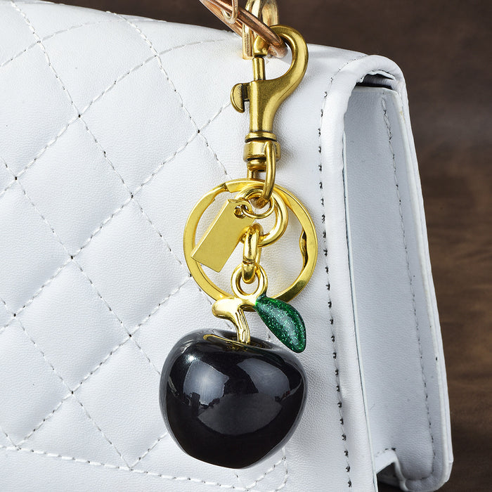 Wholesale fruit key buckle bag fashion apple pendant key ring personality accessories