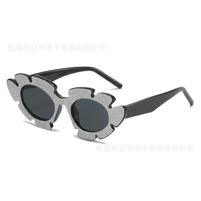 Wholesale New Sunflower Sunglasses Fashionable Flower Shaped Funny Decorative Sunglasses Glasses