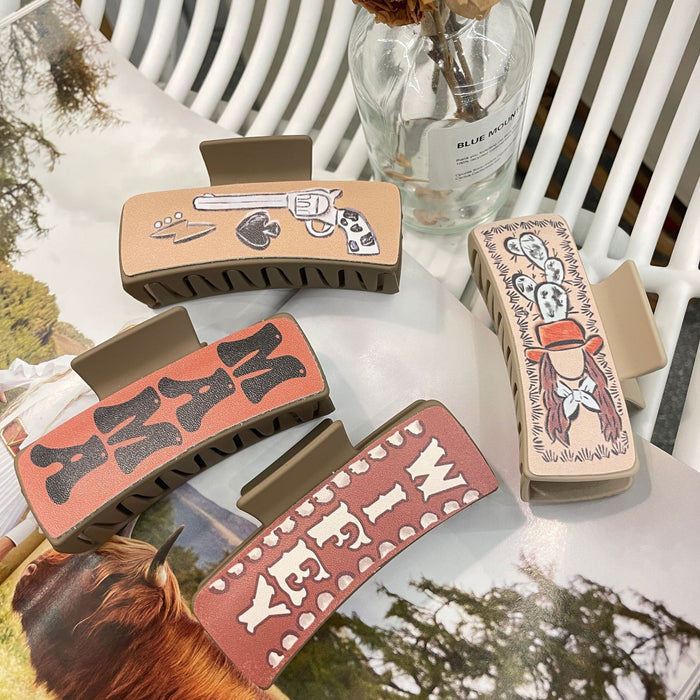 Wholesale  square hairpin patch temperament simple Hair Clips