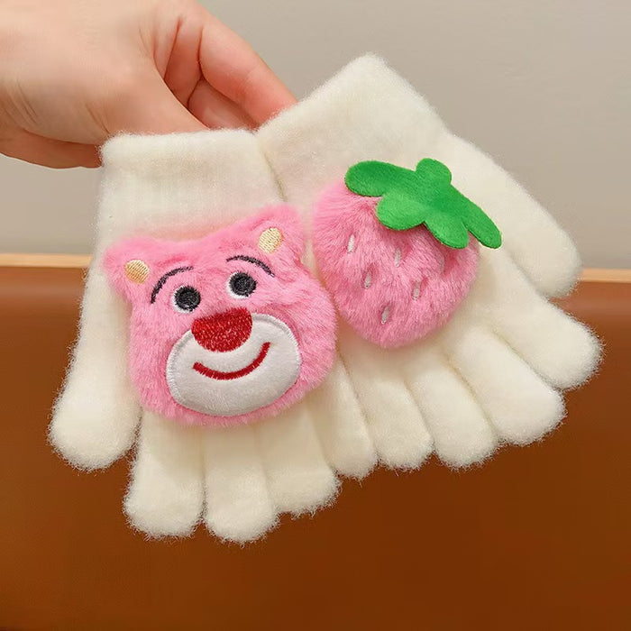 Wholesale Children' s Bear Winter Gloves