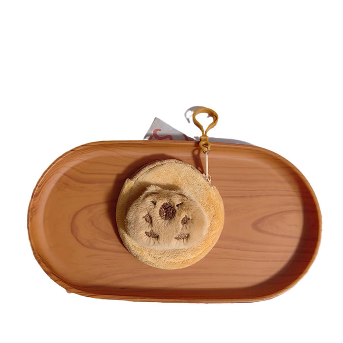 Wholesale Earphone bag, cute cartoon plush coin wallet, storage key bag