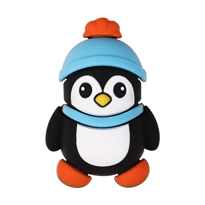 Wholesale 20pcs Christmas elk cartoon silicone beads keychain men and women bracelet accessories snowman beads