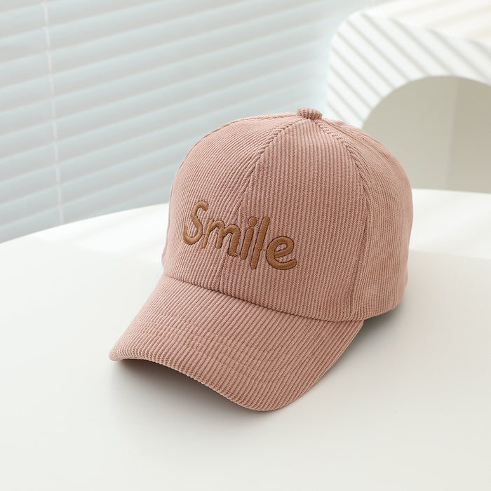 Wholesale Kids Baseball Cap English Letter Fleece Lined Autumn Casual Unisex Chic Outdoor Hat