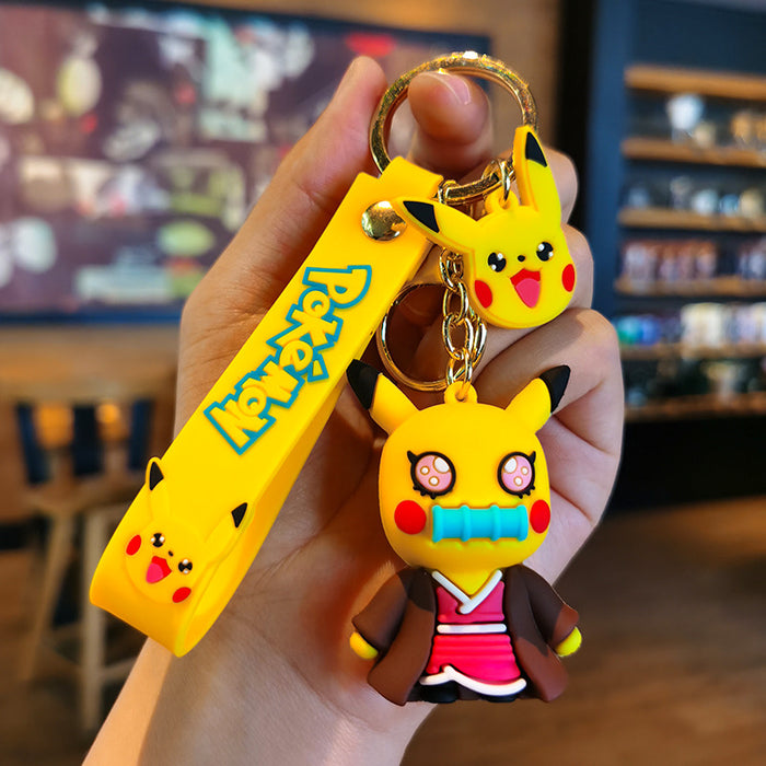 Wholesale Cartoon Doll Silicone Keychain JDC-KC-Tingm128