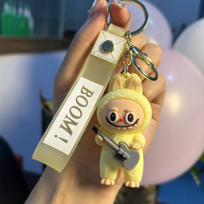 Wholesale Cute cartoon car keychain gift with keychain