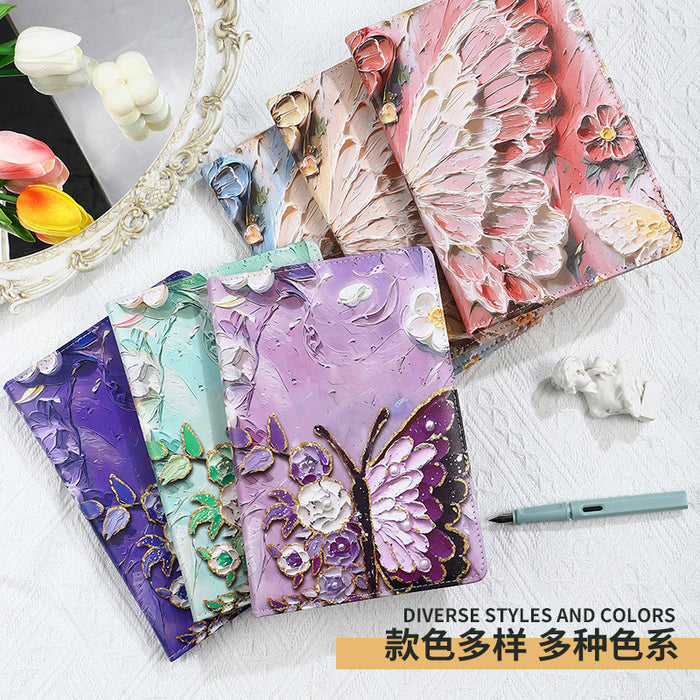 Wholesale Imitation Leather A5 Butterfly Notebook Stylish for Student and Office Use