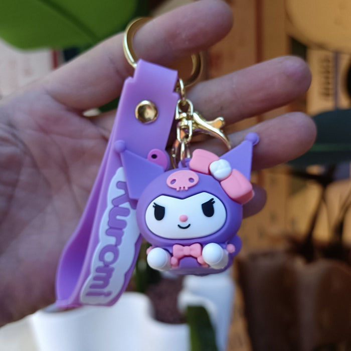 Wholesale Cartoon Silicone Anime Keychain JDC-KC-YiChang036