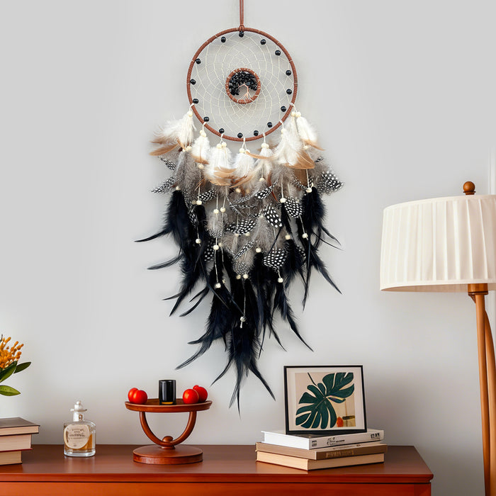 Wholesale Crystal Feather Dreamcatcher Handmade Tree of Life Room Decor MOQ≥2