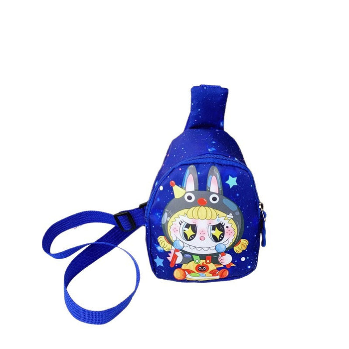 Wholesale Children' s chest bag mobile phone bag cartoon coin wallet nylon one-shoulder crossbody backpack