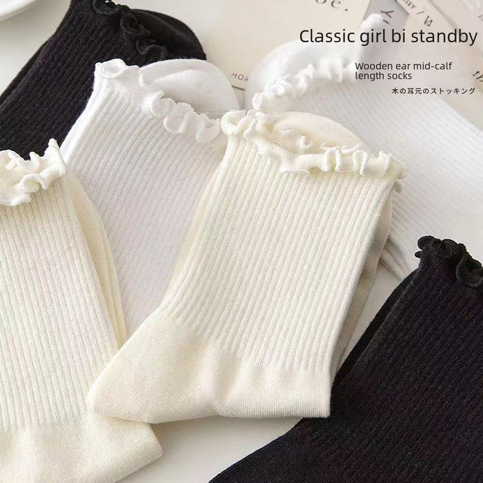 Wholesale White socks, midsole, versatile for all seasons