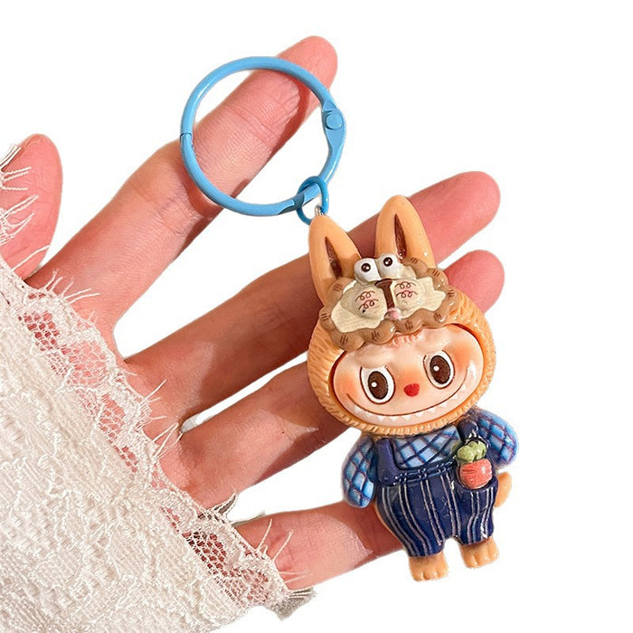 Wholesale Cartoon Plush Resin Keychain  School Bag Pendant Accessories