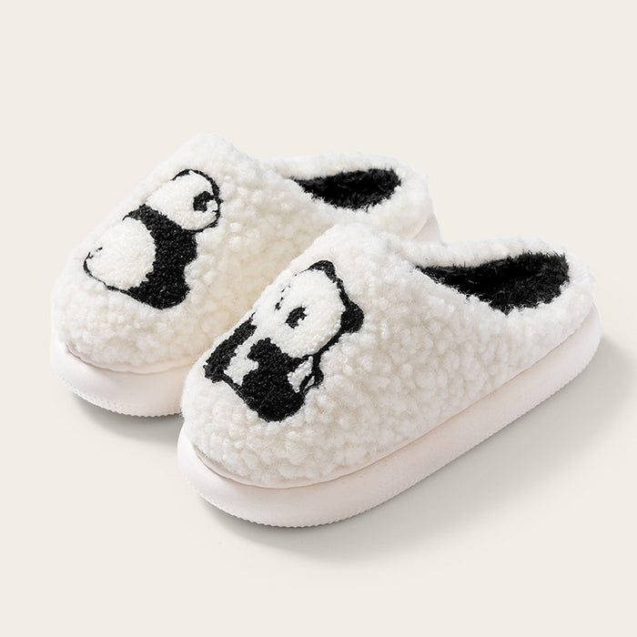 Wholesale Cotton slippers autumn and winter Boys Girls bear slippers home shoes kids furry slippers