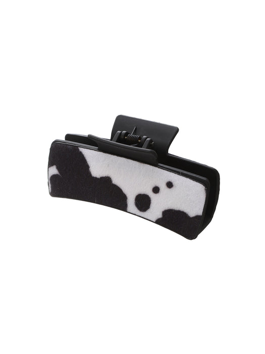 Wholesale Western Farm Style Cow Texture Leather Hair Clip Women' s Shark Clip