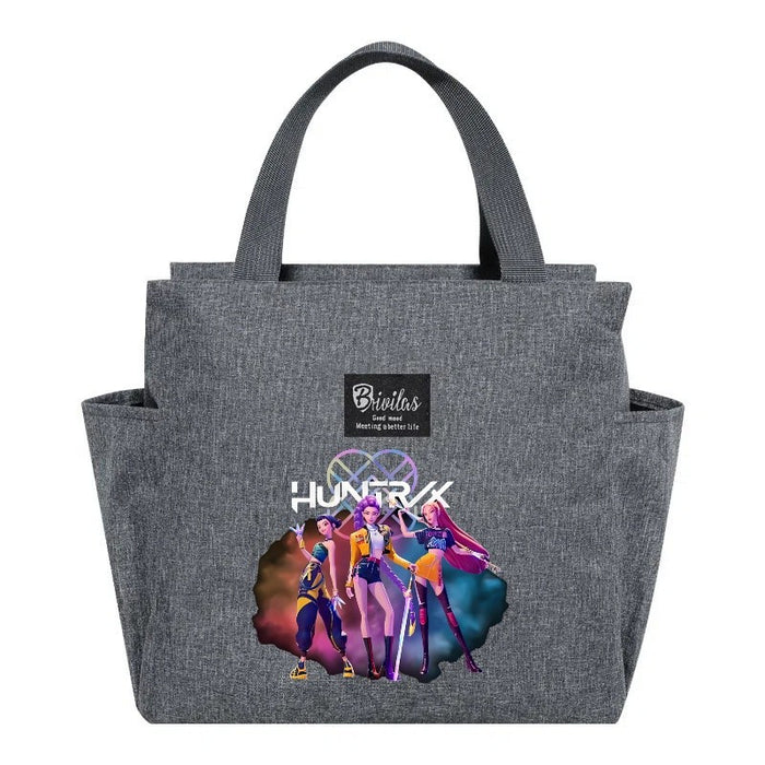 Wholesale Cute Cartoon Print Insulated Lunch Boxes Handbags