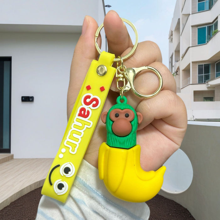 Wholesale Doll keychain funny abstract stick man shark small pendant