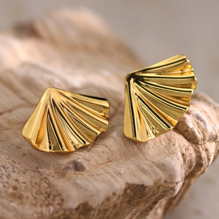 Wholesale Stainless Steel Geometric Oil-pressure Earrings