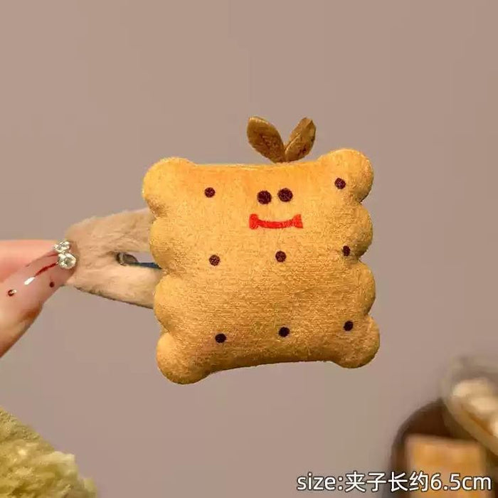 Wholesale Coffee Cartoon Cute Burger Hair Clip Toast Hair Clip Headpiece