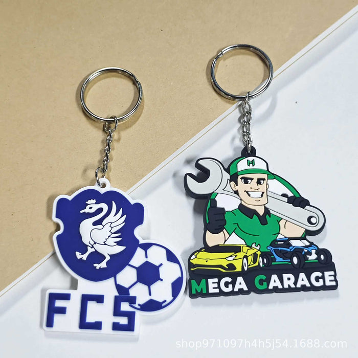 Wholesale PVC keychain, cute and creative small pendant, soft rubber keychain