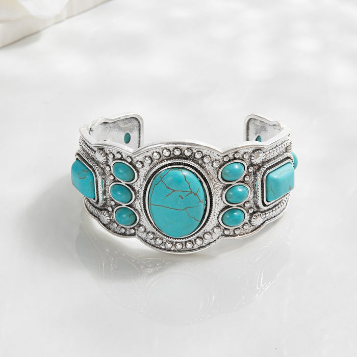 Wholesale Turquoise Bracelet  Bohemian Antique Silver Bracelet
