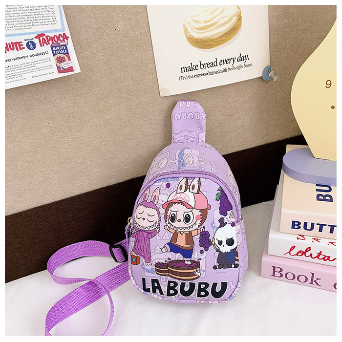 Wholesale Children' s Chest Bag  Cartoon Nylon One-Shoulder Slant