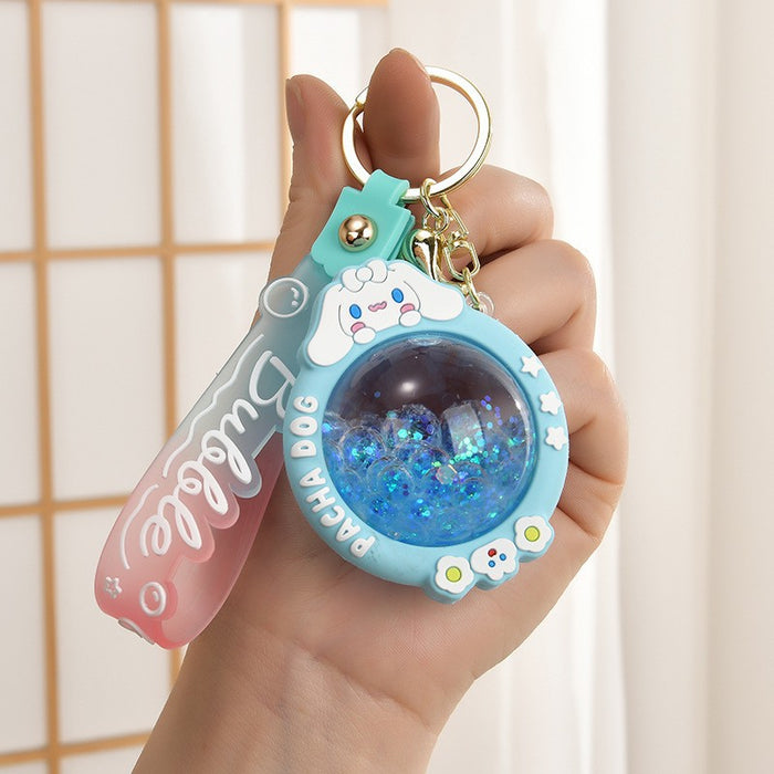 Wholesale Cartoon Quicksand Swim Ring Keychain