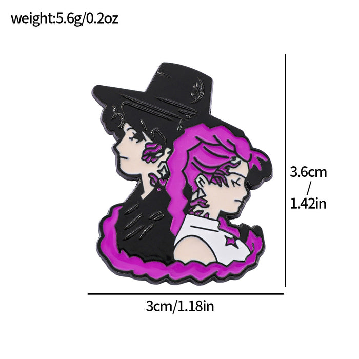 Wholesale K-POP Metal Badge Anime Character Alloy Broch Accessories