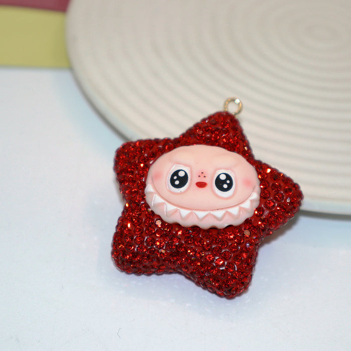 Wholesale Soft Clay Keychain with Diamonds,  Cute Personalized Bag Pendant,  Car Keychain,  Colorful Accessories