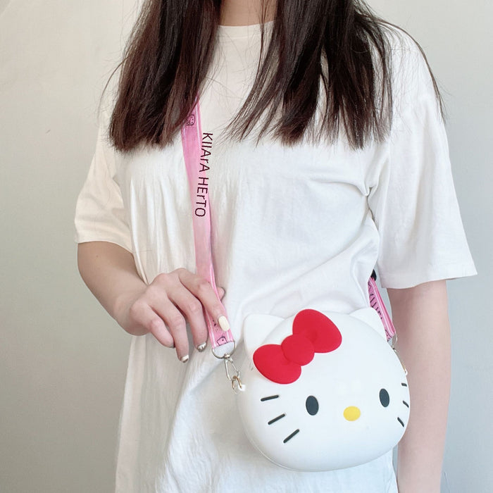 Wholesale New cartoon phone bag, single shoulder crossbody bag, cat head bag