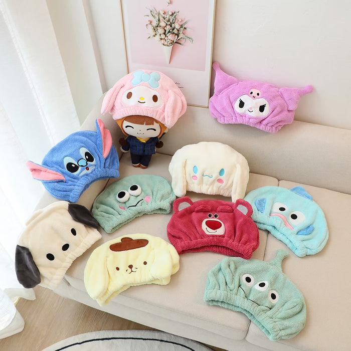 Wholesale Cartoon Cute Thickened Water-Absorbent Coral Velvet Dry Hair Cap (S) JDC-DHC-YanY001
