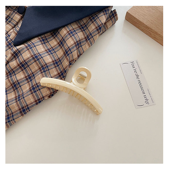 Wholesale Cross ribbon back head clip fresh temperament shark clip geometric circle updo hair clip