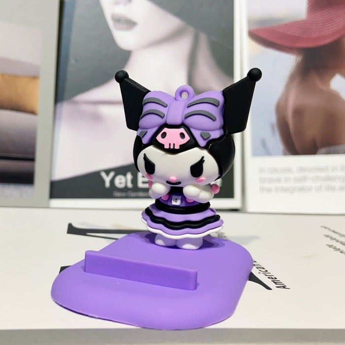 Wholesale Mobile phone holder cartoon figurine desktop decoration ornament
