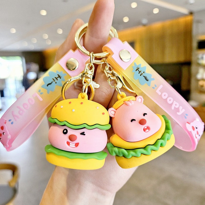 Wholesale Silicone Cartoon Doll Keychain JDC-KC-MingT096