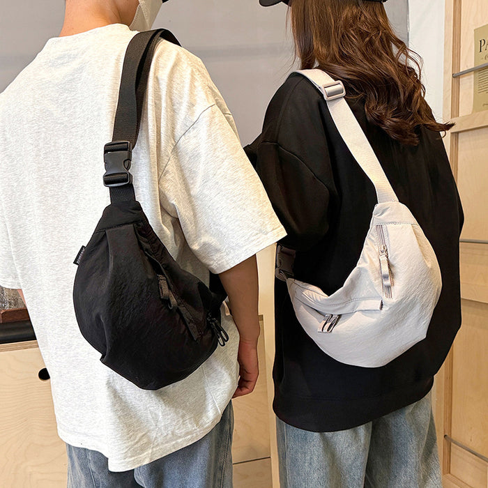 Wholesale Versatile crossbody bag, thickened trendy chest bag, cow horn bag, casual