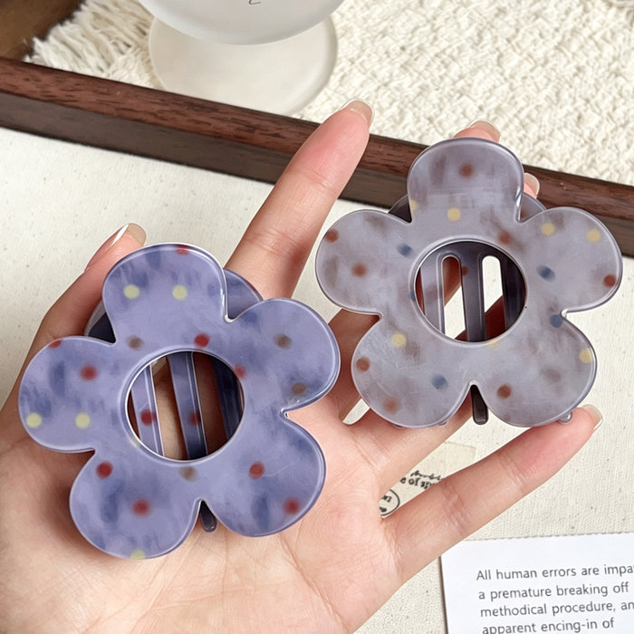 Wholesale Retro Striped Flower Hair Claw Clip Fashion Accessory for Everyday Styling Gift