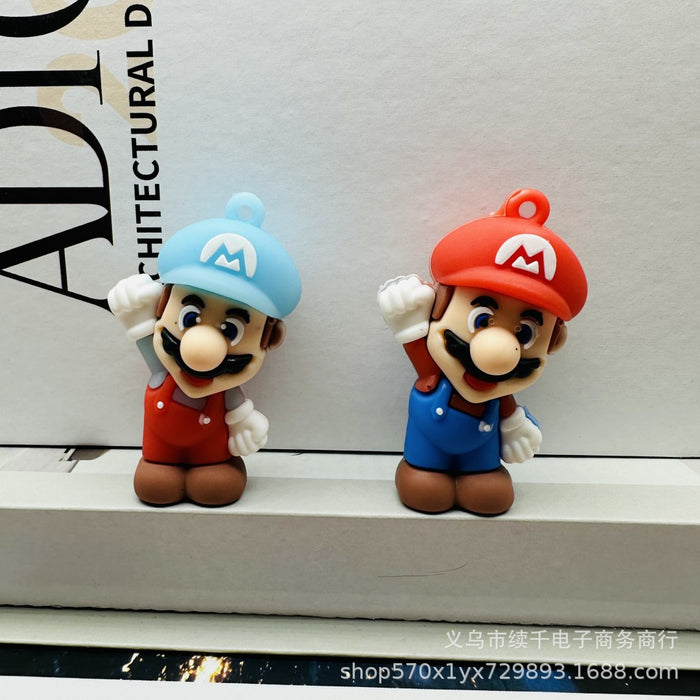 Wholesale Cartoon keychain creative personalized backpack pendant DIY soft rubber doll small pendant gift matching